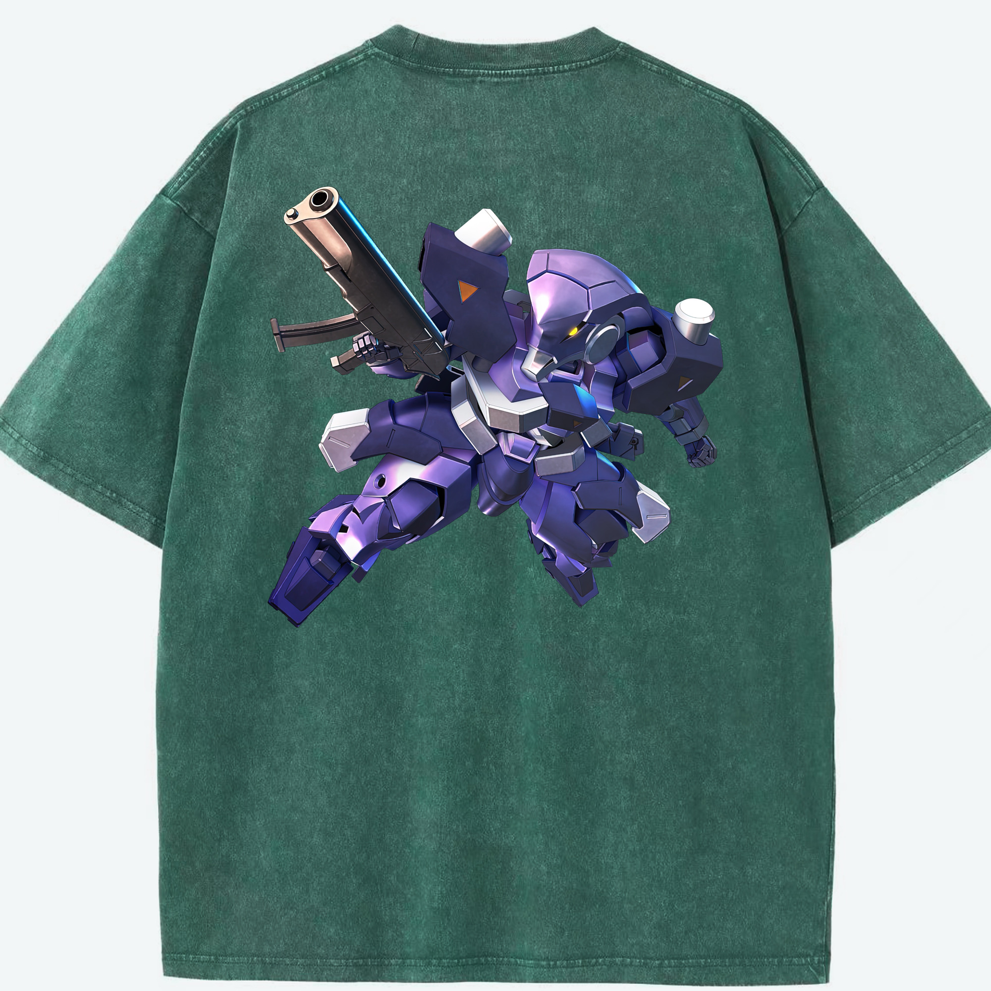 （画像用） 機動戦士ガンダム Mobile Suit Gundam 綿100% ヴィンテージ風 半袖Tシャツ（背面プリント）